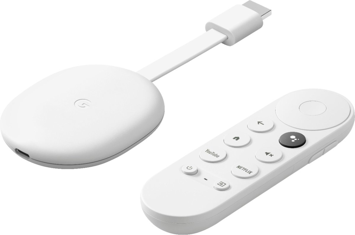 Google Chromecast met Google TV TV accessoire Wit