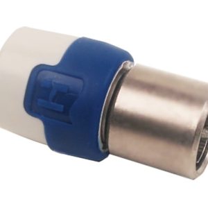 Hirschmann QFC 5 - quick fix F-connector - 5 stuks TV accessoire Blauw