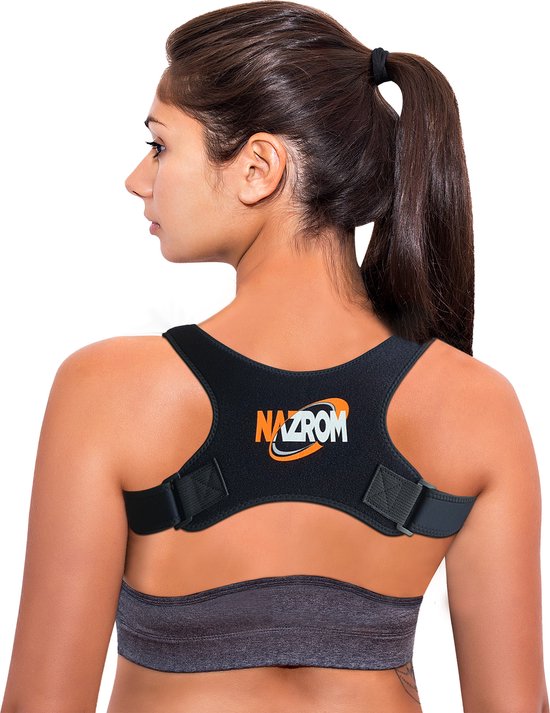 NAZROM® Postuur Corrector - Houding & Rug Corrector Voor Onmiddellijk Houding Correctie - Verstelbare En Comfortabele Rugbrace
