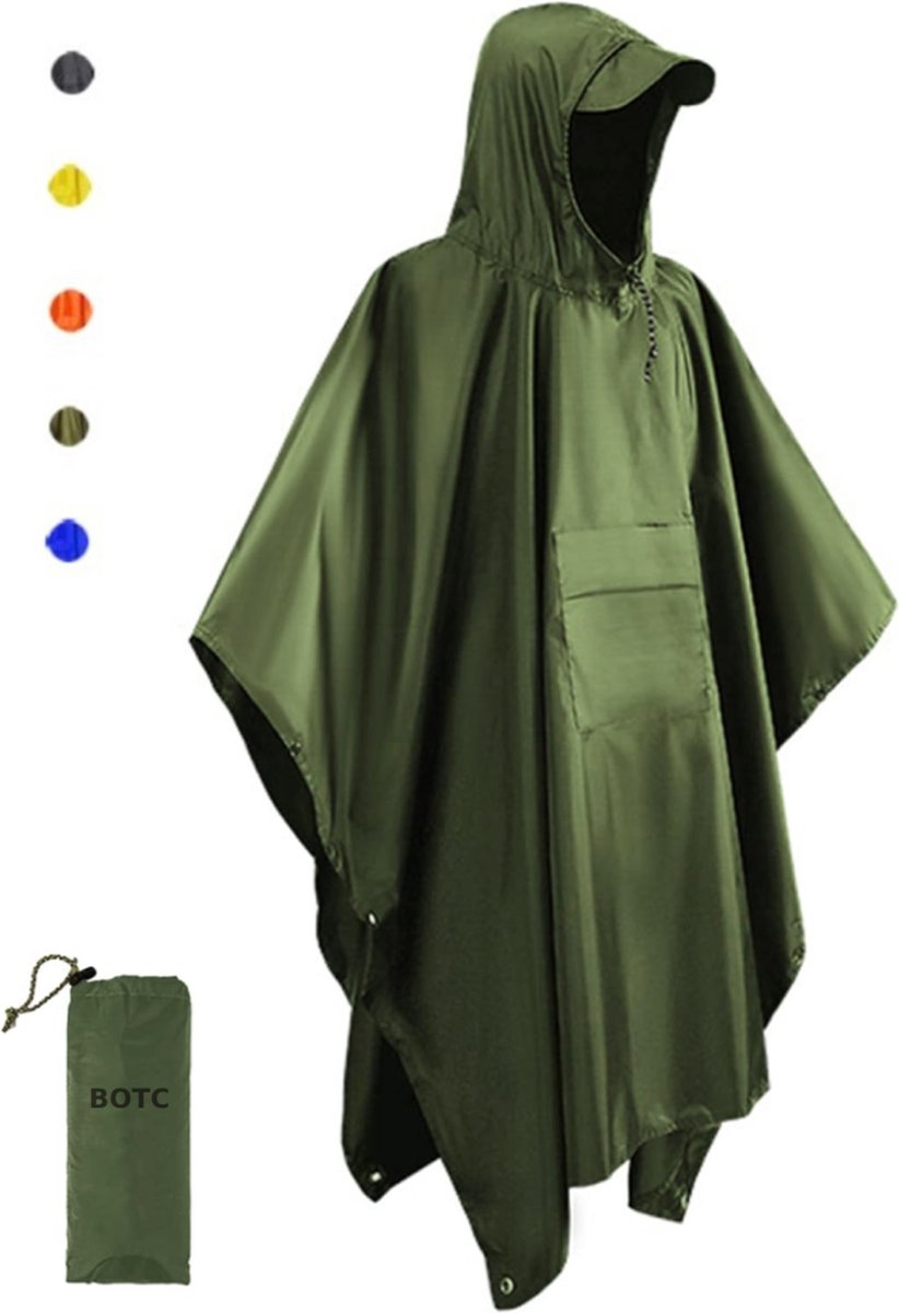 BOTC Poncho - Regenponcho - Fietsponcho Fiets - Unisex - Dames & Heren - Waterdicht review