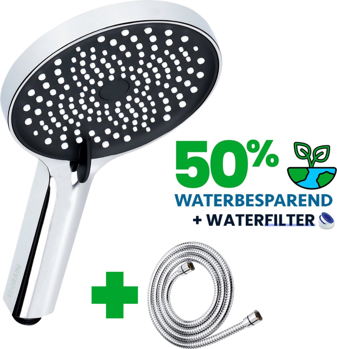 EcoRain® Waterbesparende Douchekop EcoRain® Waterbesparende Douchekop