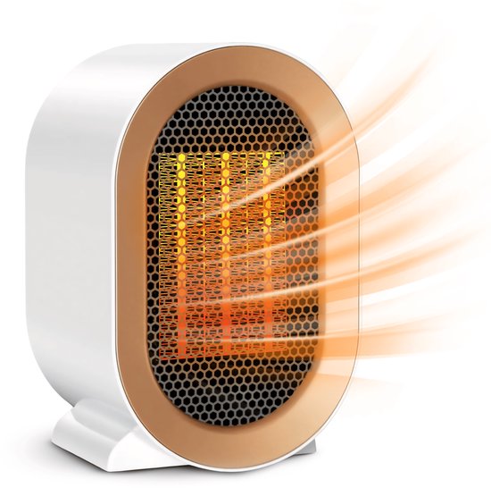 Vulpes Goods® Tech - Elektrische Kachel Pro - Elektrische Verwarming voor Binnen - Ventilatorkachel - Keramische Kachel - Heater - 2 Standen - 1200W - LED Indicatie - Wit Vulpes Goods® Tech - Elektrische Kachel Pro - Elektrische Verwarming voor Binnen - Ventilatorkachel - Keramische Kachel - Heater - 2 Standen - 1200W - LED Indicatie - Wit