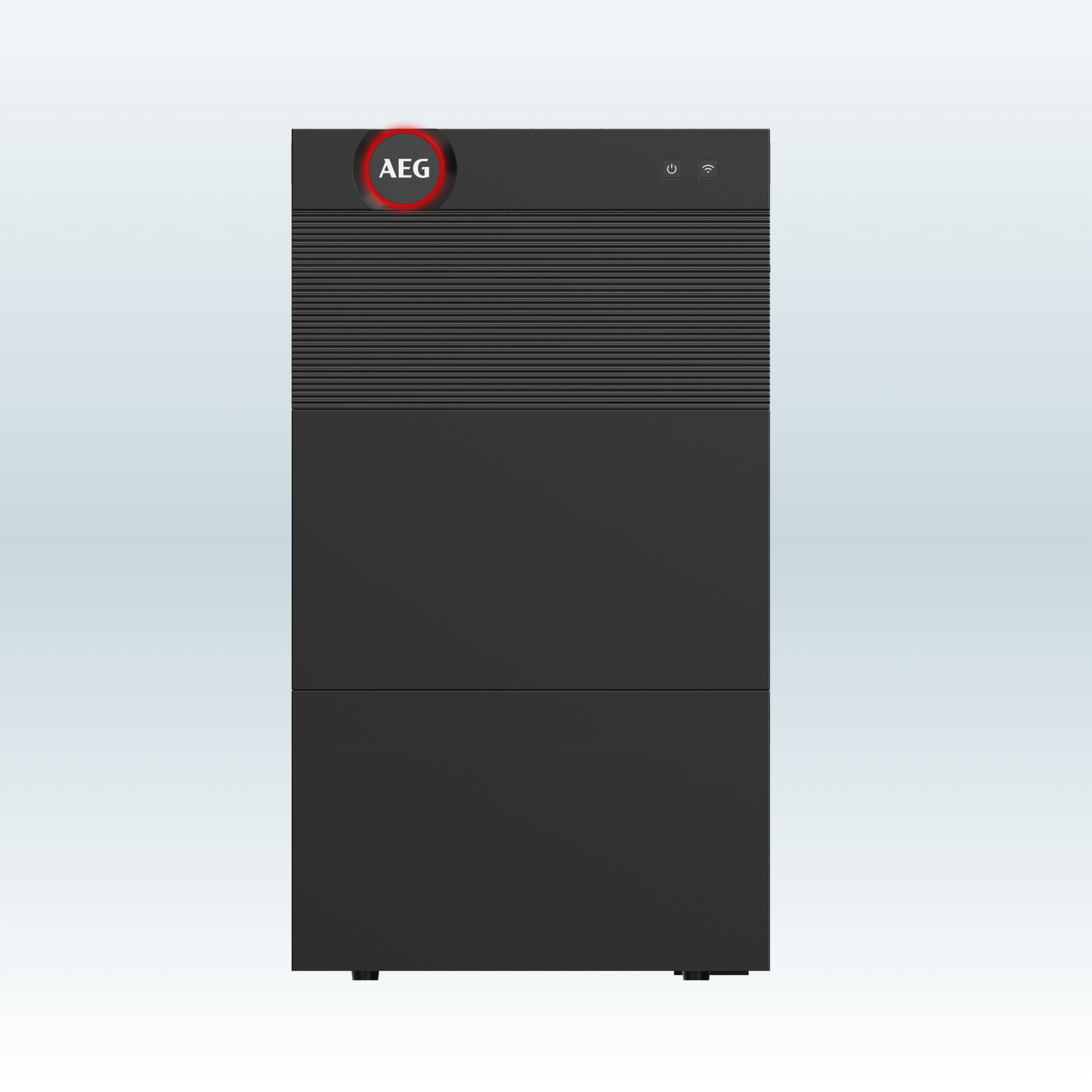 AEG SolarCube Pro van 9 kWh: basisunit met twee batterijmodules eronder
