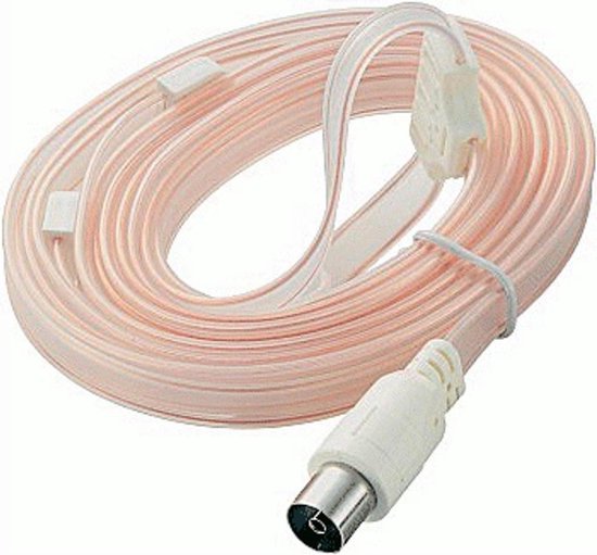 Allteq antennedraad passieve FM radio antenne 1.75 meter wit