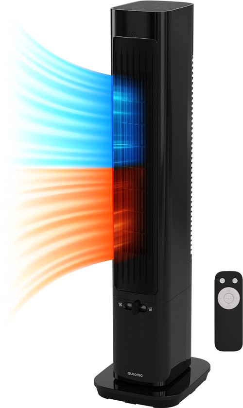 Auronic Elektrische Keramische Toren Kachel 2200W zwart heater