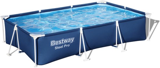 Bestway Steel Pro rechthoekig opzetzwembad 300 bij 201 bij 66 cm met stalen frame
