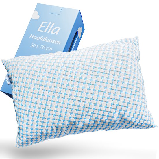 Ella bamboe hoofdkussen traagschuim ergonomisch voor nekklachten