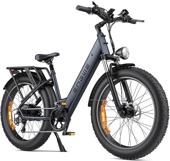 Engwe E26 ST elektrische fatbike 26 inch 250W 70Nm 48V 16Ah 140km offroad zwart