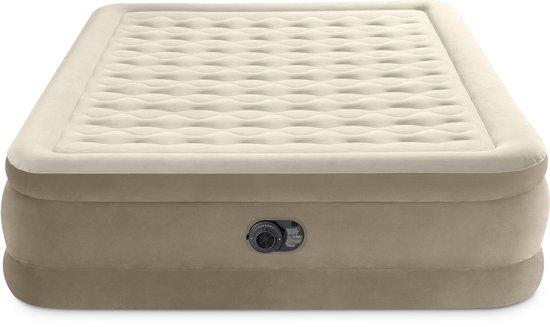Intex Queen Ultra Plush luchtbed 2 persoons met ingebouwde pomp