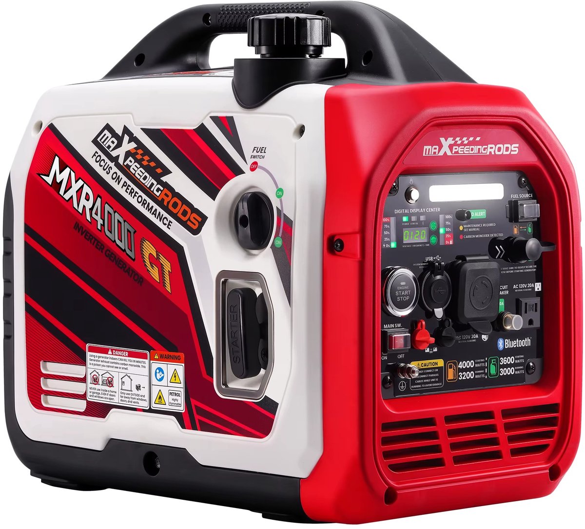 Inverter generator van 3500W op benzine en lpg met elektrische start