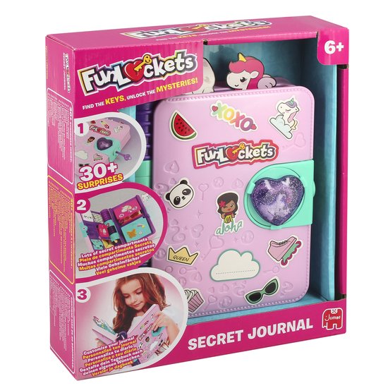 Jumbo FunLockets Secret Journal geheim dagboek voor meisjes met slot