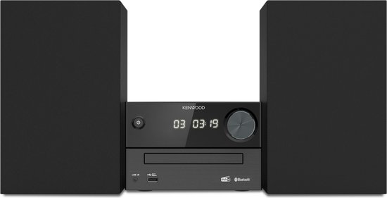 Kenwood M-420DAB micro hifi-systeem met DAB+ en luidsprekers zwart