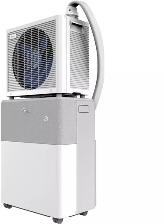 Midea PortaSplit Mobiele Split Airco 12000 BTU window air conditioner in grijs wit