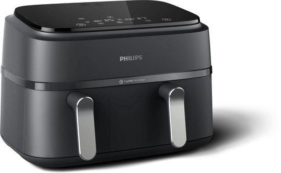 Philips Dual Airfryer NA351/00 dubbele mand 9 liter