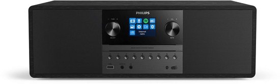 Philips TAM6805 micro muzieksysteem zwart met DAB+ radio en cd-speler