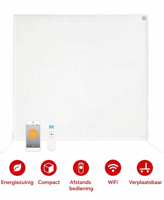 Quality Heating SP infrarood paneel 60x120 cm 720W wifi wandmontage
