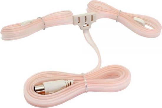 S-Impuls FM dipool antenne met vrouwelijke coax connector 1,8 meter