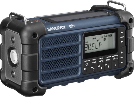 Sangean MMR-99 DAB+ noodradio draagbaar oplaadbaar met zonnepaneel