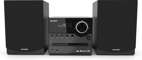 Sharp XL-B517 micro geluidssysteem met DAB CD en bluetooth zwart