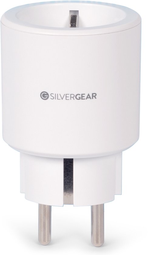 Silvergear WiFi Smart Plug. Slimme stekker voor Alexa en Google Home