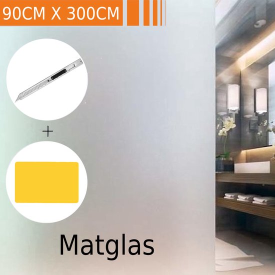Simple Fix raamfolie zonwerend en isolerend anti-inkijk statisch HR mat 90x300cm