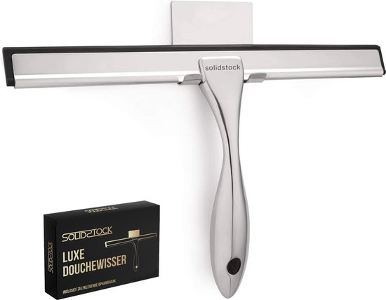 SolidStock douchewisser RVS luxe trekker chroom zonder boren