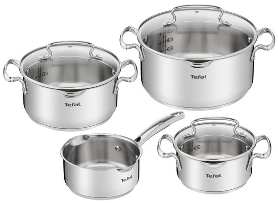 Tefal Duetto+ pannenset 4-delig RVS geschikt voor inductie