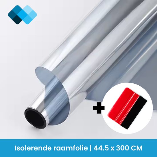 Transparante Isolerende Raamfolie 45 x 300 cm raamisolatie smalle ramen