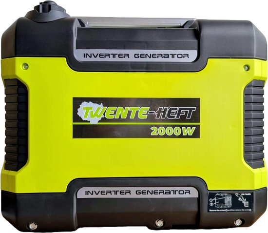 Twente Heft Inverter Generator 2000W Stil Benzine 2x230V 12V DC camping