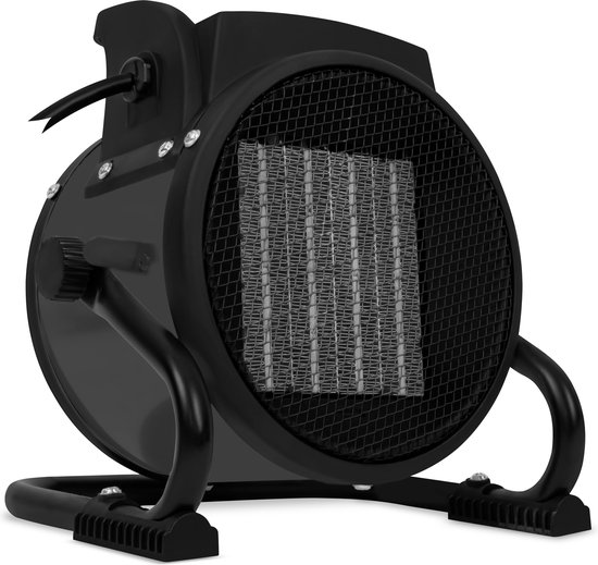 VONROC Keramische Ventilatorkachel 2000W 3 standen grijs ruimtes tot 20m2