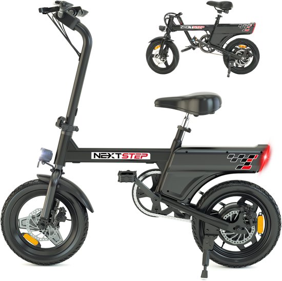 YEE GOO elektrische vouwfiets compact draagbaar zwart